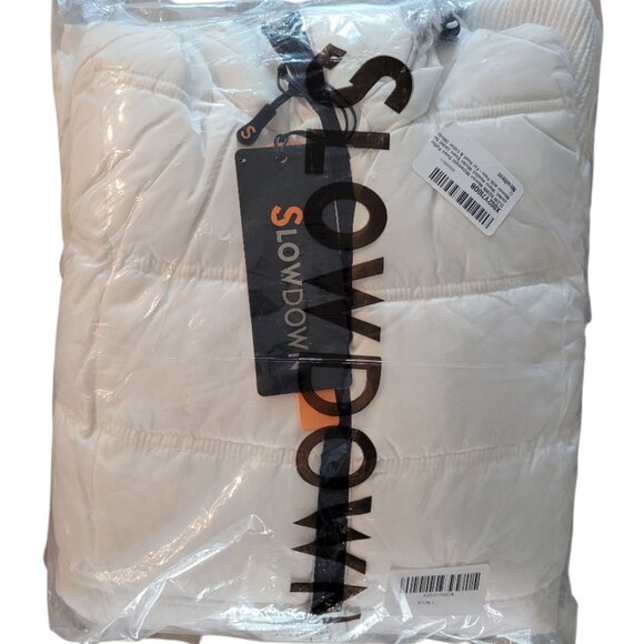 Slow Down, Women Midweight Down Puffer Jacket, L, White (NEW) - Picture 2 of 5